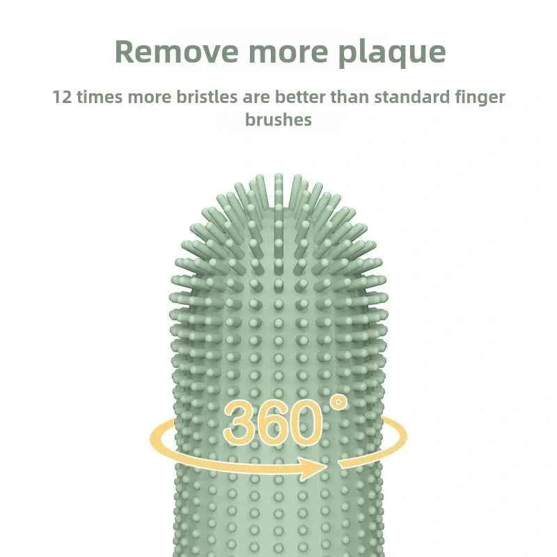 Revolutionary Dog Toothbrush for Dental Care: 360° Cleaning Finger Toothbrush