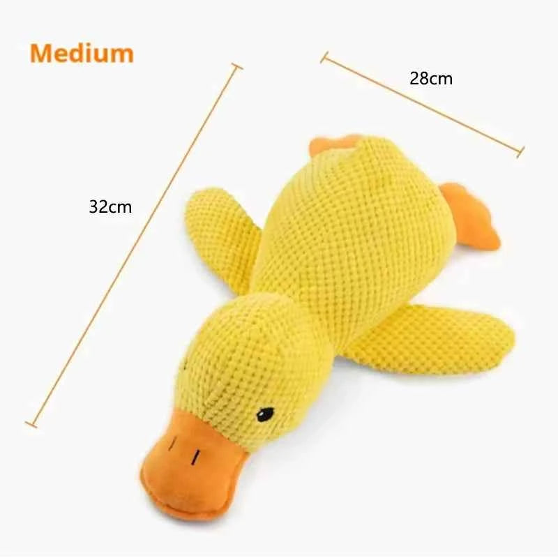 Bite Resistant Dog Toy - Interactive Plush Stomping Duck for Your Playful Pup