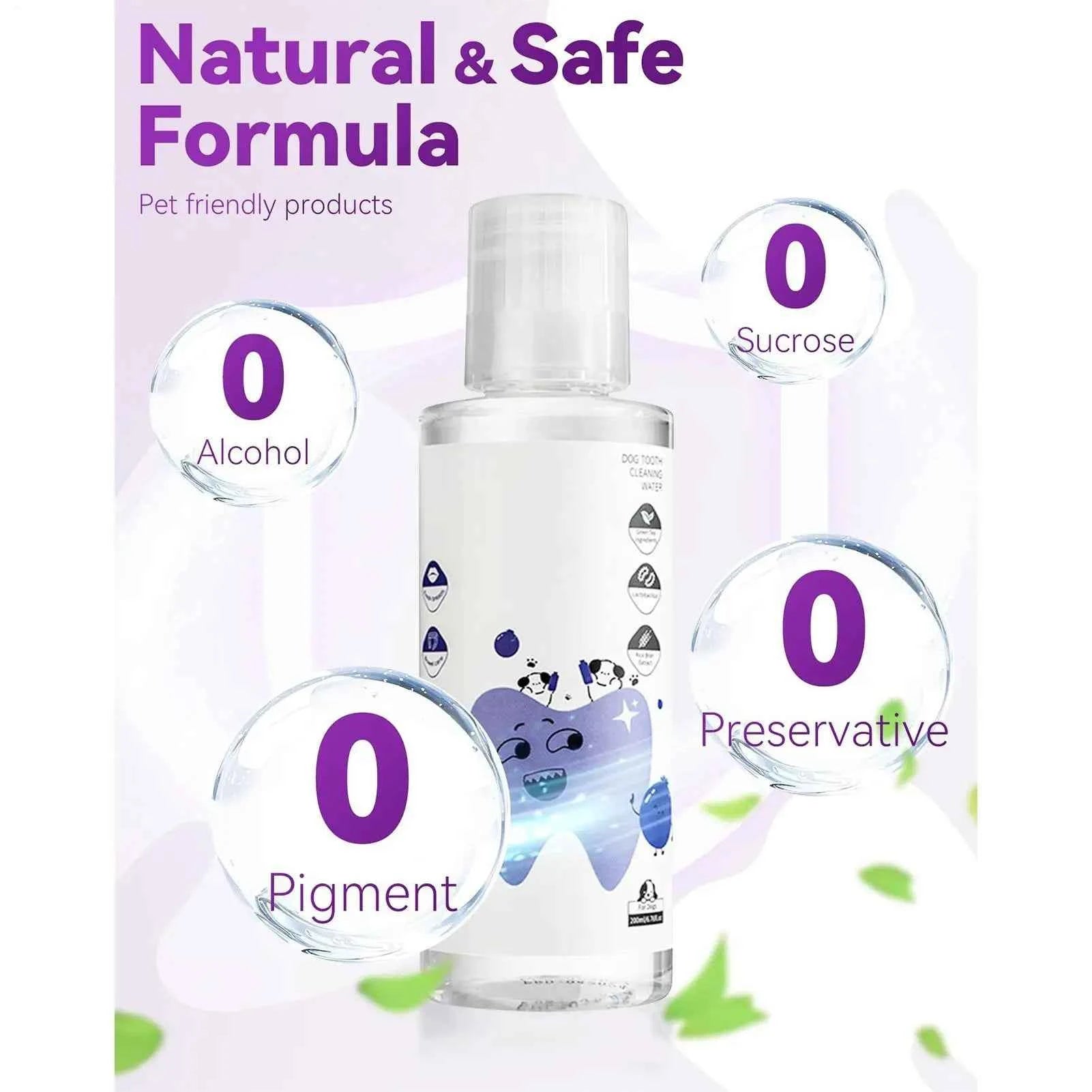 Dog Water Additive for Dental Health - 200ml Breath Freshener for Cats & Dogs