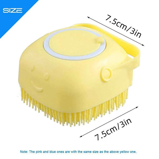Dog Bathing Brush - Soft Silicone Grooming Tool for Stress-Free Bathing
