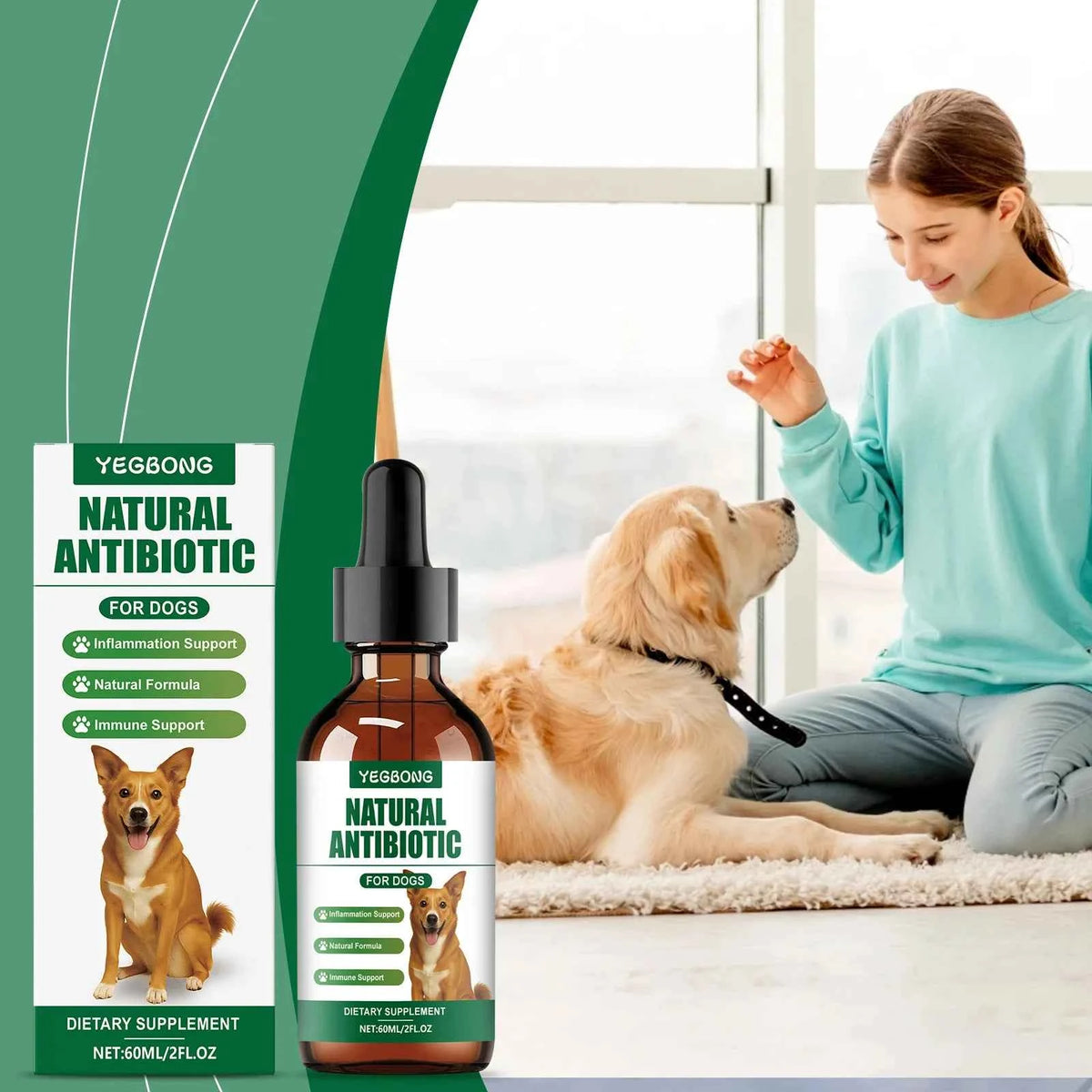 Immune-Boosting Multivitamin for Dogs - Daily Vitality & Skin Comfort in a Gentle 60ml Formula