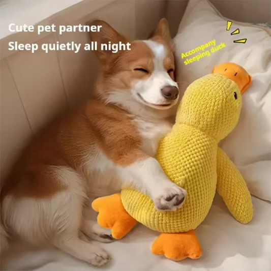 Bite Resistant Dog Toy - Interactive Plush Stomping Duck for Your Playful Pup