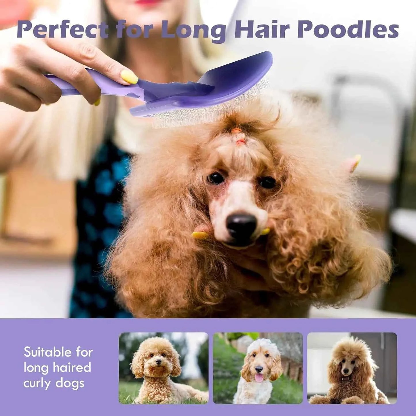 Ultimate Dog Grooming Brush for Detangling: The Perfect Solution for Poodles, German Shepherds, and More