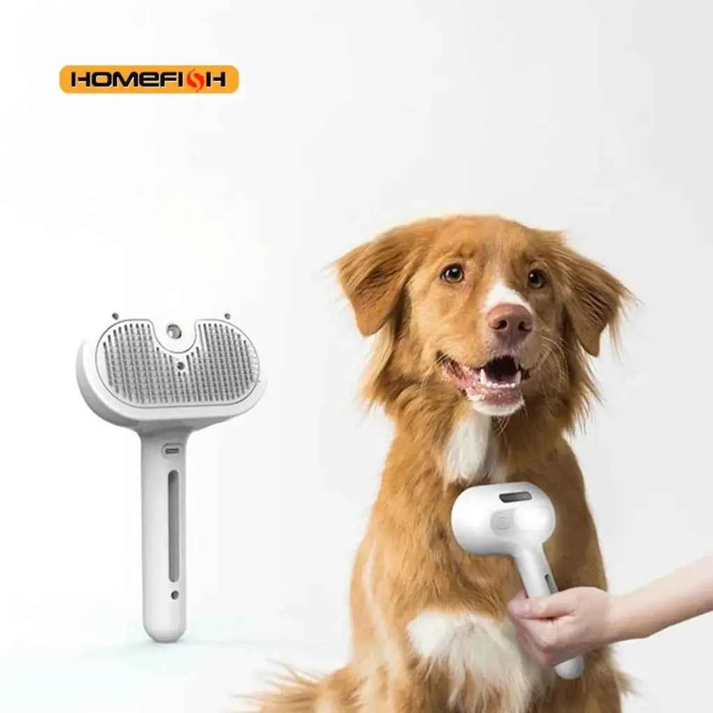 Luxury Dog Grooming Steam Brush - Revolutionize Your Dog's Grooming Experience