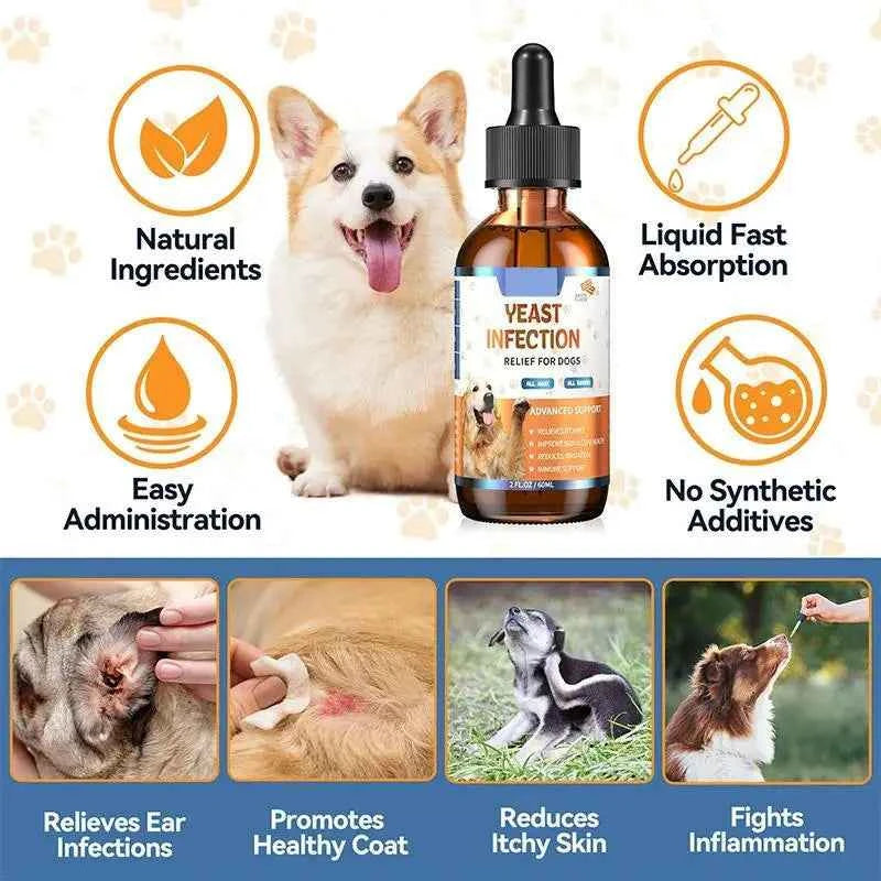 Dog Skin and Coat Care Drops - Nourish Your Pet's Coat and Skin Naturally