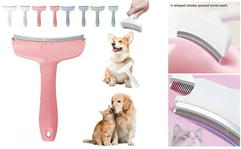 Transform Your Pet's Coat with the Ultimate Deshedding Slicker Brush for Pets