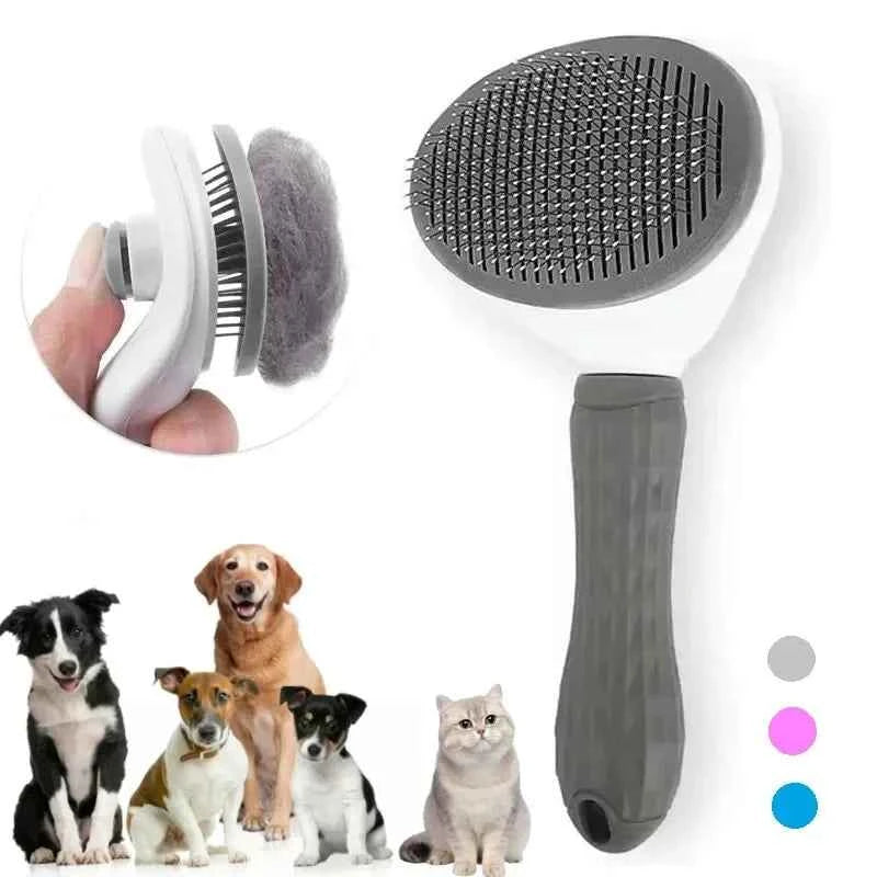 Self Cleaning Pet Dog Brush – Effortless Grooming for Happy Pets