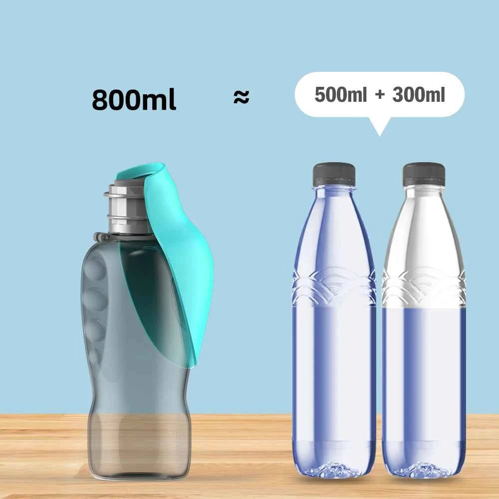 Stay Hydrated on the Go: Portable Dog Water Bottle 800ML for Active Dogs