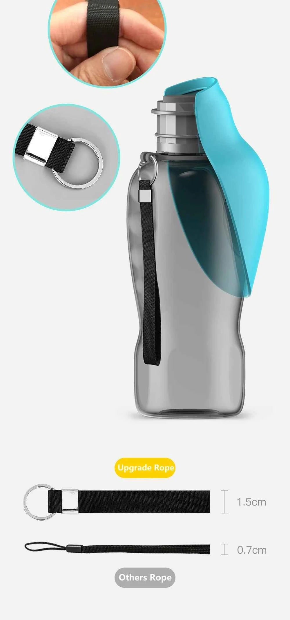 Stay Hydrated on the Go: Portable Dog Water Bottle 800ML for Active Dogs