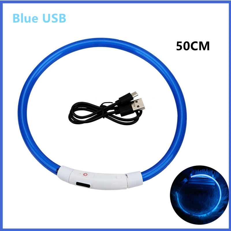 USB Rechargeable Led Glowing Dog Collar