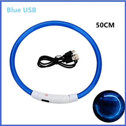 USB Rechargeable Led Glowing Dog Collar