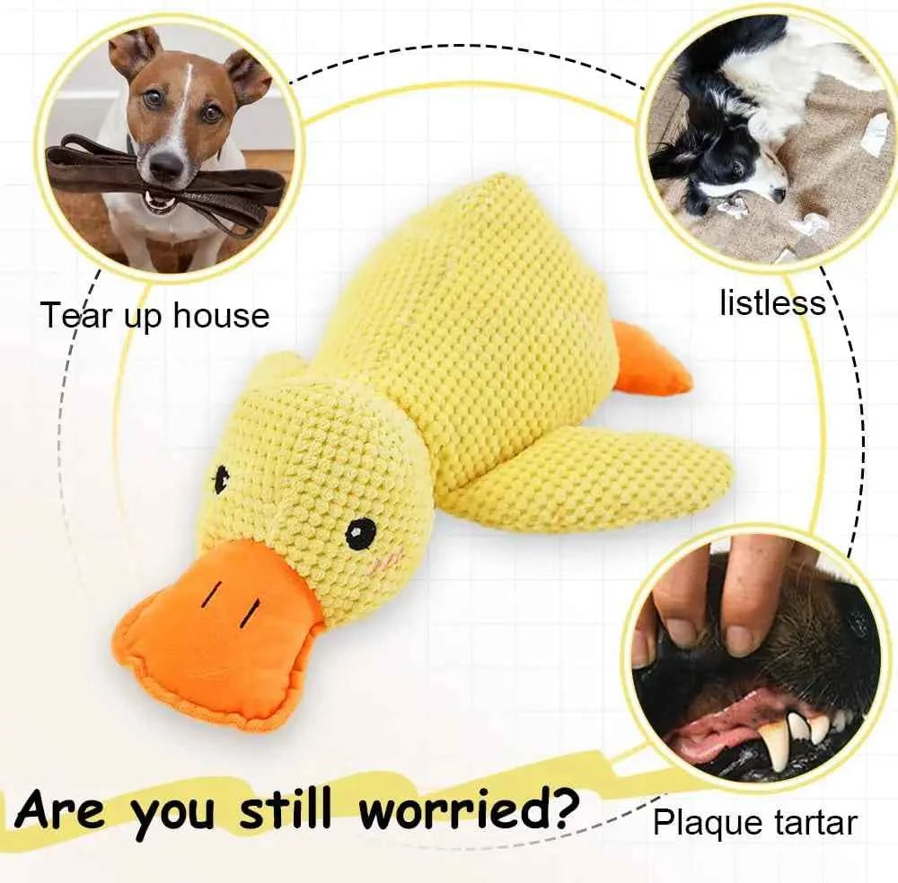 Durable Plush Duck Dog Toy – Quacking Fun for All Dogs