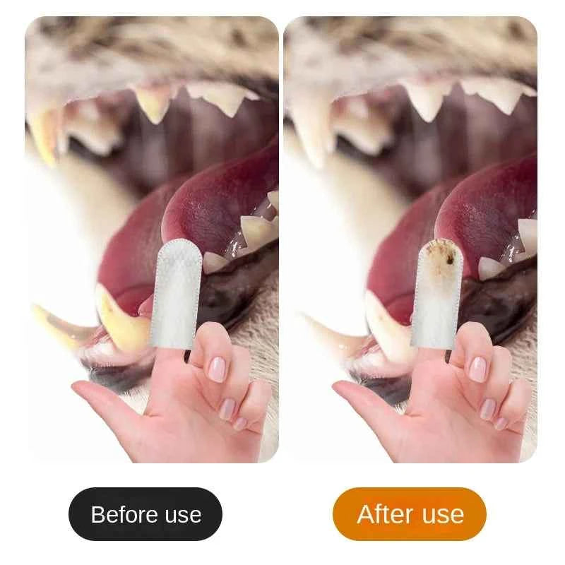 Dog Teeth Cleaning Wipes - Soft, Disposable Oral Care for Happy Pets