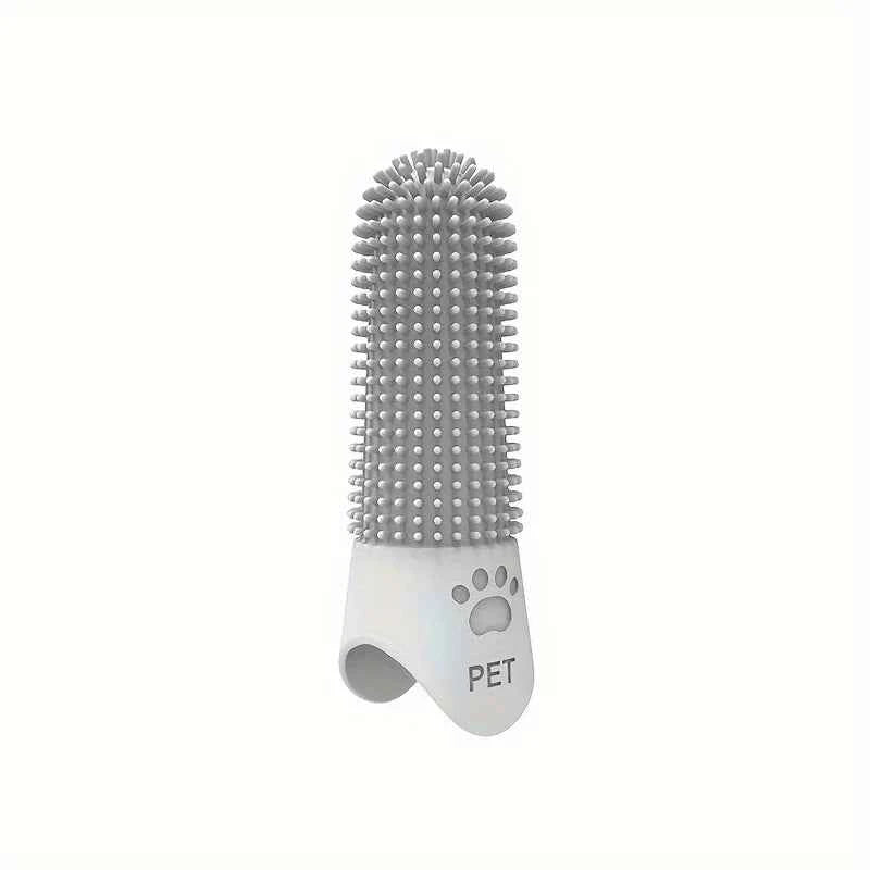 Soft Silicone Dog Toothbrush - 360° Finger Brush for Healthy Teeth and Gums