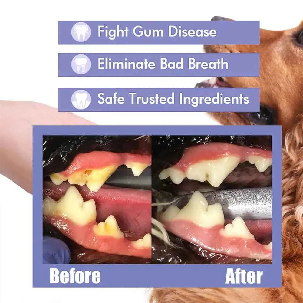 Pet Dental Spray for Fresh Breath – Eliminate Plaque and Tartar Build-Up