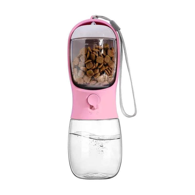 Portable Dog Water Bottle & Food Container: Ultimate Travel Solution for Pets