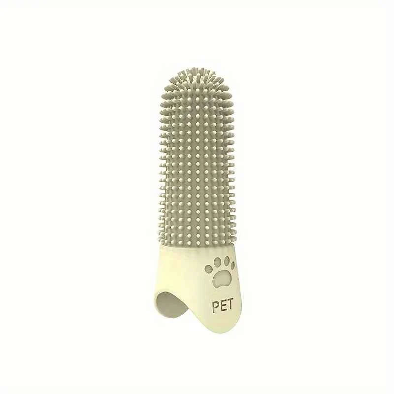 Soft Silicone Dog Toothbrush - 360° Finger Brush for Healthy Teeth and Gums