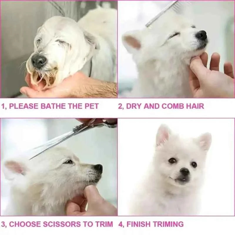 Professional Dog Grooming Scissors Kit - Effortless, Safe Grooming for Your Pets