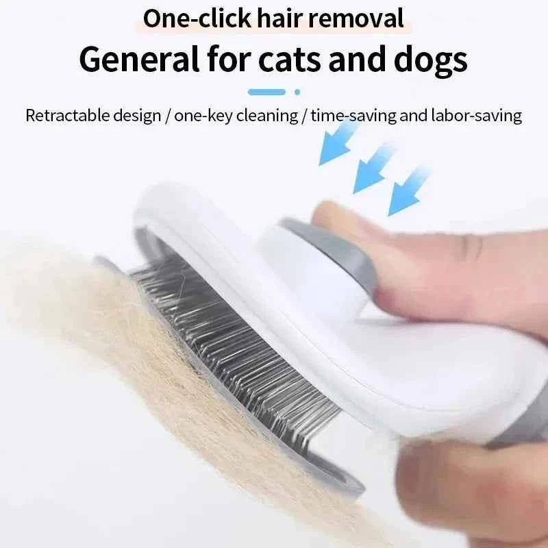 Self-Cleaning Pet Grooming Brush – Effortlessly Maintain a Happy, Healthy Coat for Your Dog or Cat