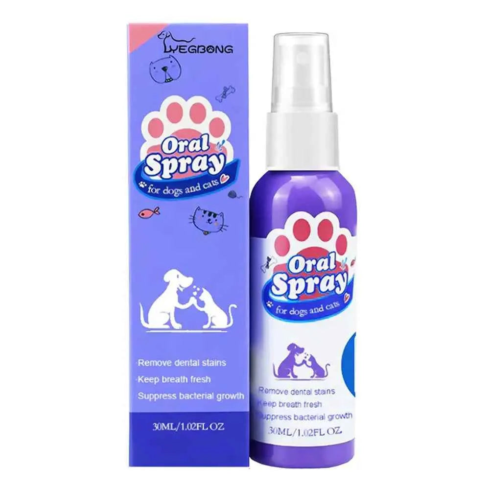 Pet Dental Spray for Fresh Breath – Eliminate Plaque and Tartar Build-Up
