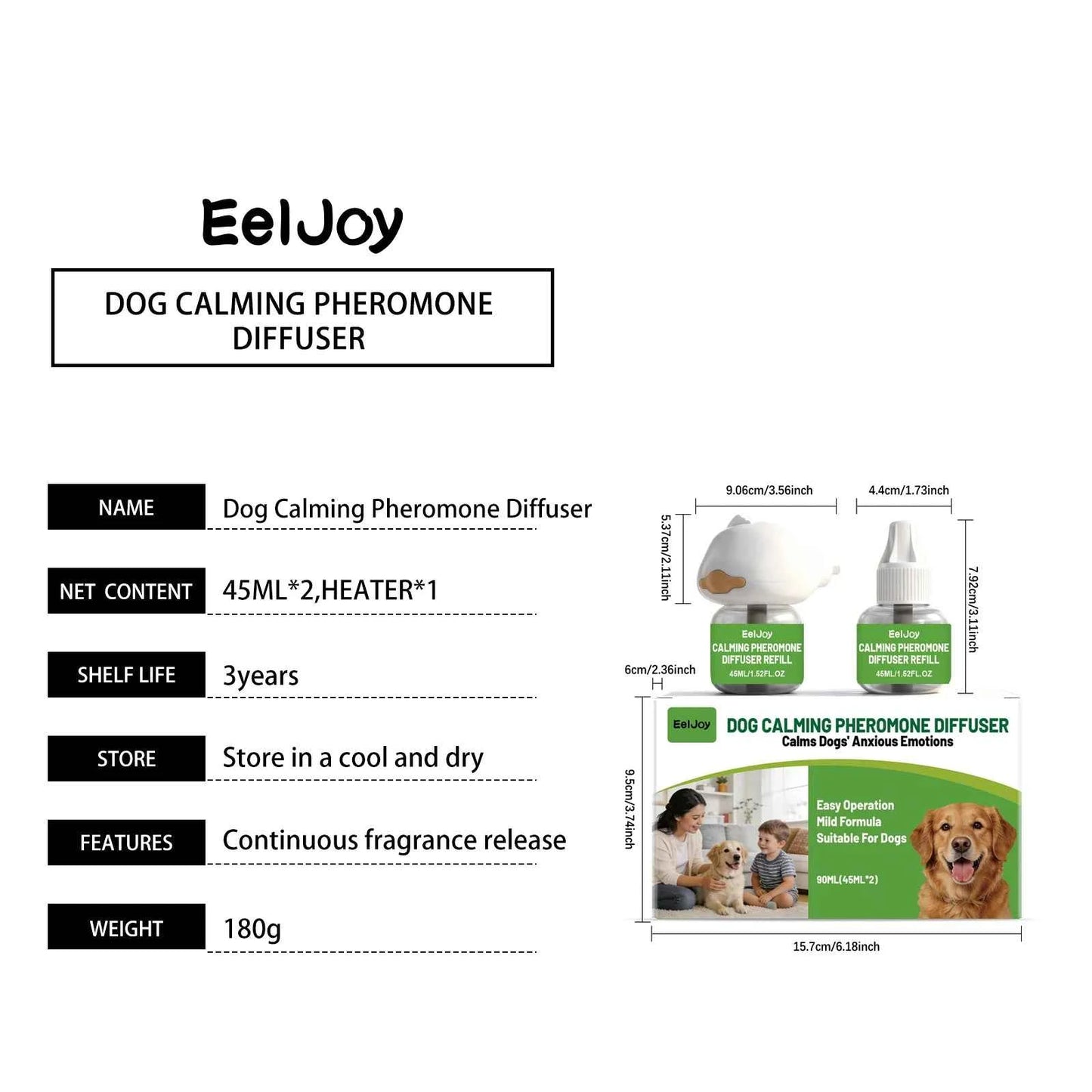 Pet Calming Diffuser for Dogs - Create a Serene Home Environment
