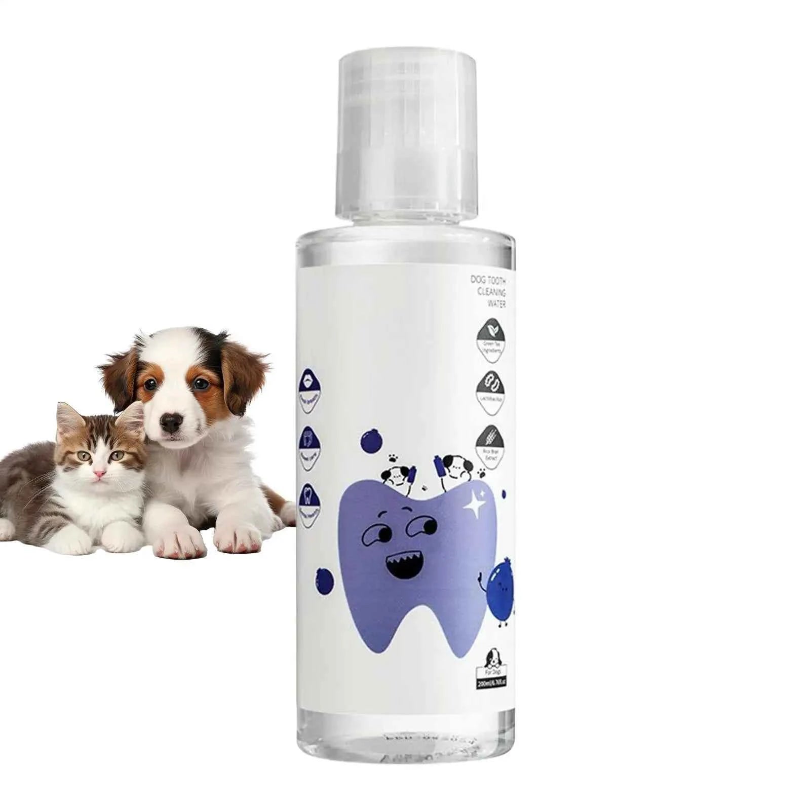 Dog Water Additive for Dental Health - 200ml Breath Freshener for Cats & Dogs