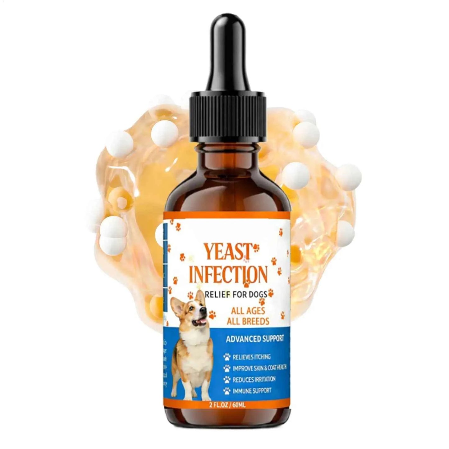 Dog Anti-Itch Natural Drops - Effective Itchy Skin Relief for Your Furry Friend