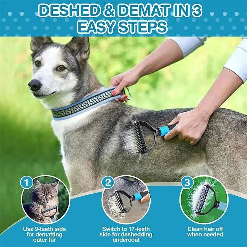 Efficient Dog Brush for Grooming - Shed Less and Shine More!