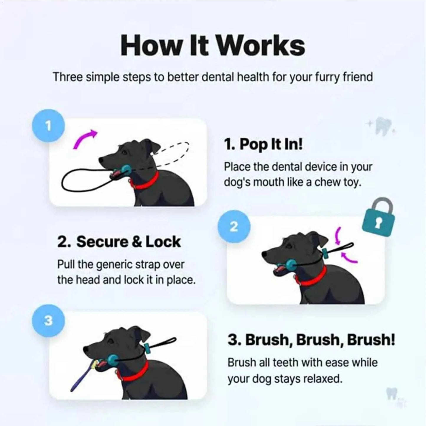 Dog Chew Toy for Teeth Cleaning: Double-Action Rubber Chewer for Happy, Healthy Smiles