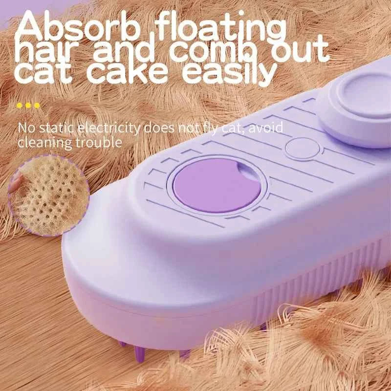 3-in-1 Pet Grooming Steamer Brush: Effortlessly Remove Tangles and Pamper Your Pet