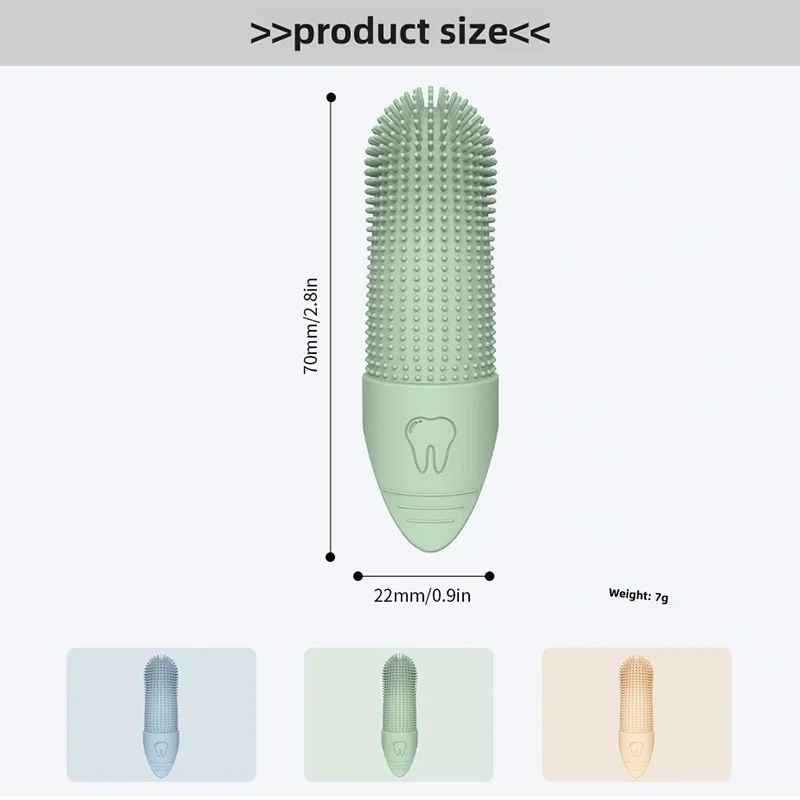 Revolutionary Dog Toothbrush for Dental Care: 360° Cleaning Finger Toothbrush