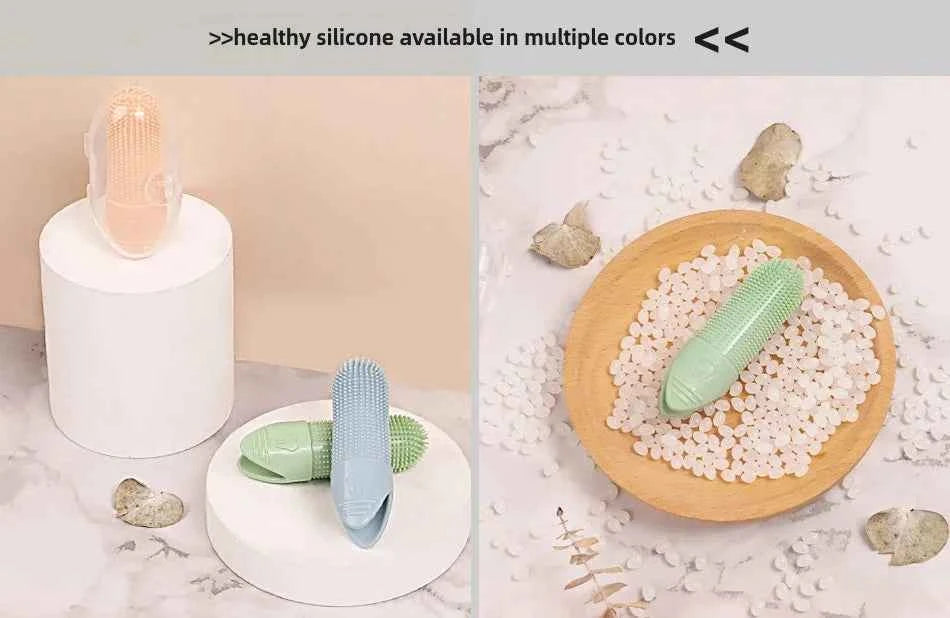 Revolutionary Dog Toothbrush for Dental Care: 360° Cleaning Finger Toothbrush