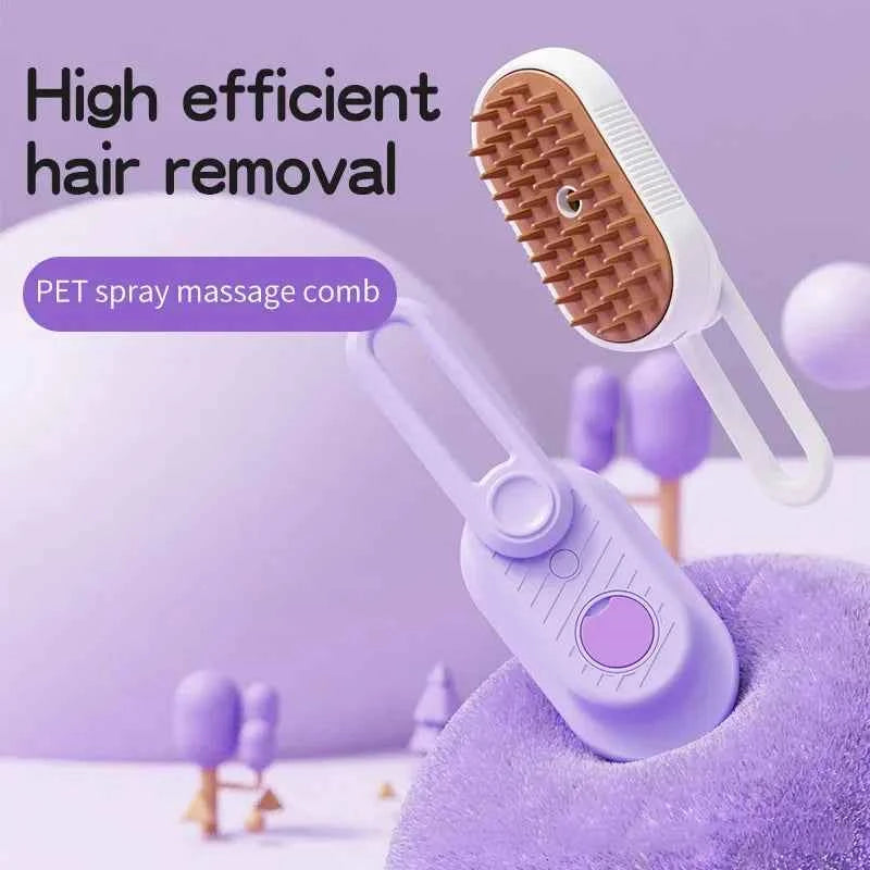 3-in-1 Pet Grooming Steamer Brush: Effortlessly Remove Tangles and Pamper Your Pet