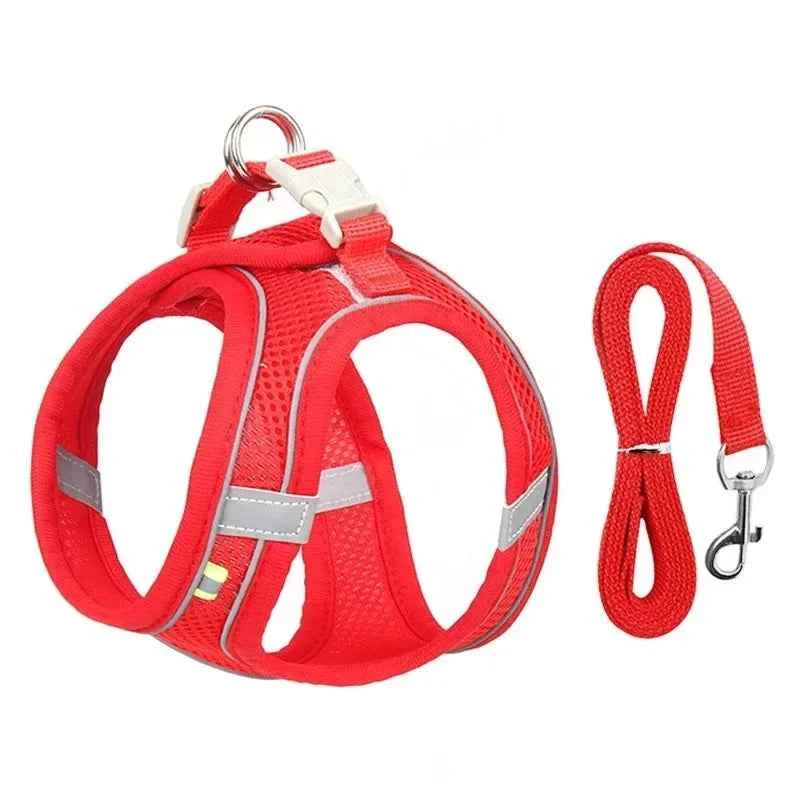 Small Dog Safety Harness - Comfortable & Reflective Pet Vest for Easy Walking