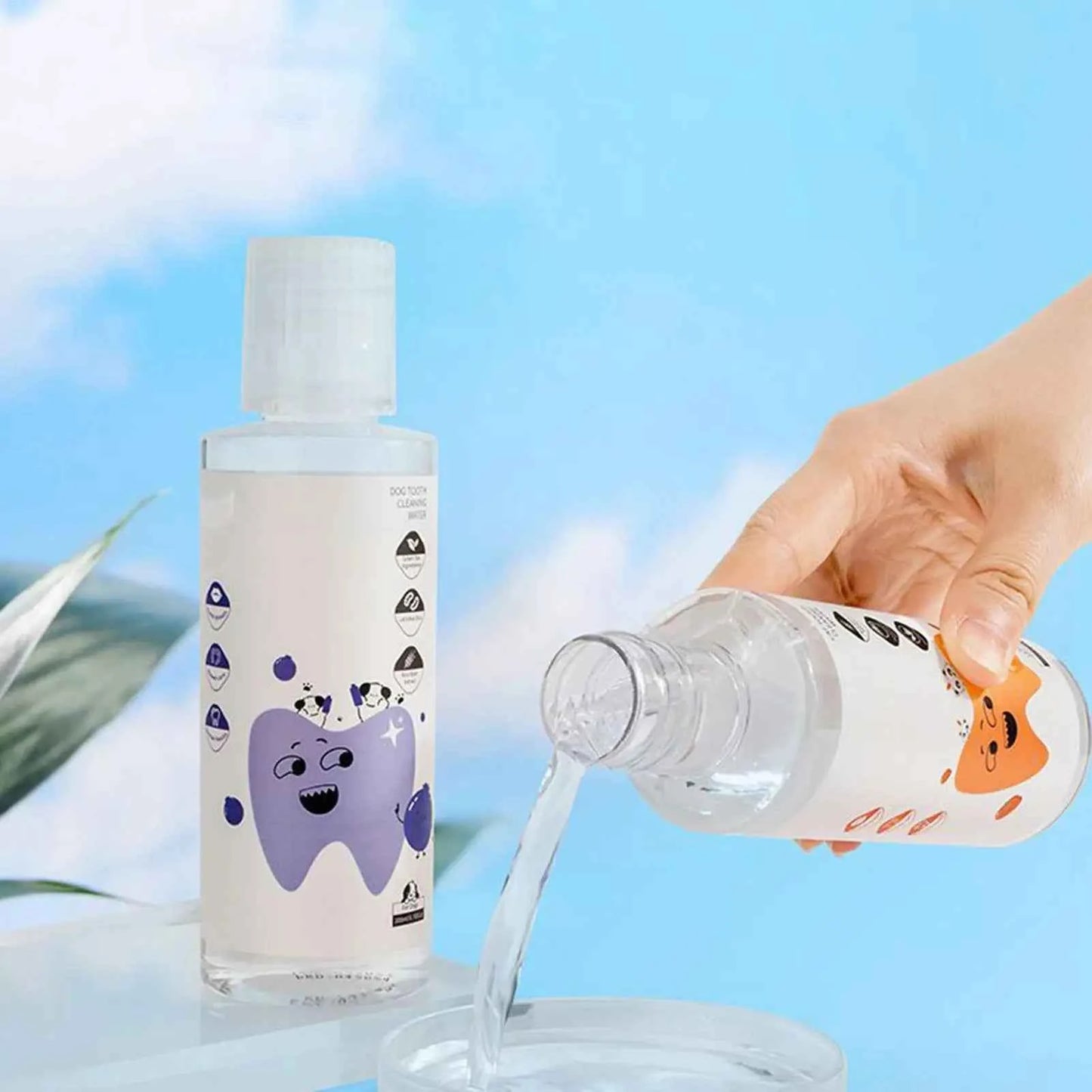 Dog Water Additive for Dental Health - 200ml Breath Freshener for Cats & Dogs
