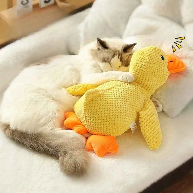 Durable Plush Duck Dog Toy – Quacking Fun for All Dogs