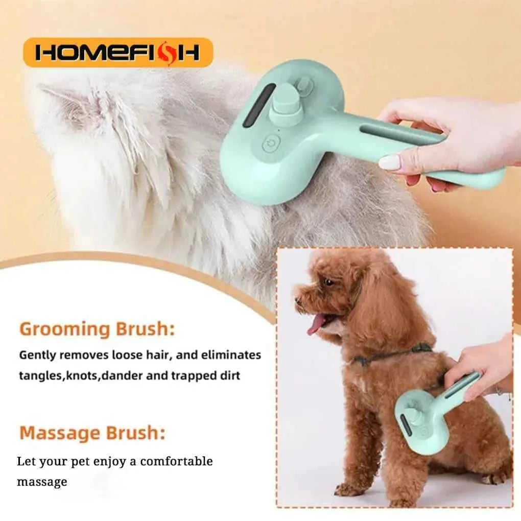 Luxury Dog Grooming Steam Brush - Revolutionize Your Dog's Grooming Experience