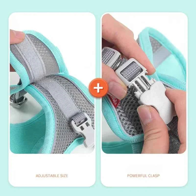 Small Dog Safety Harness - Comfortable & Reflective Pet Vest for Easy Walking
