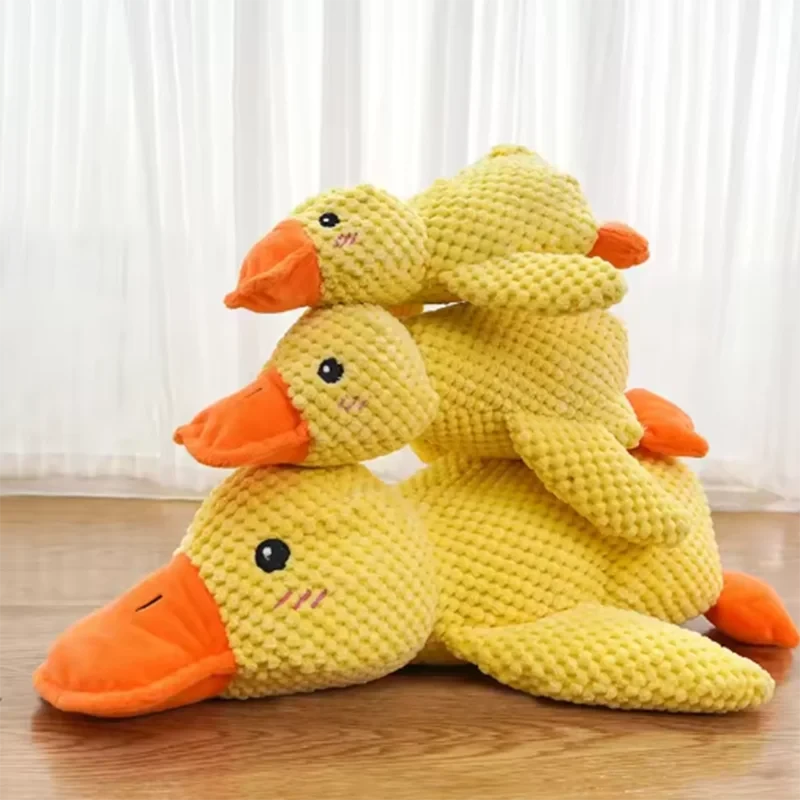 Bite Resistant Dog Toy - Interactive Plush Stomping Duck for Your Playful Pup