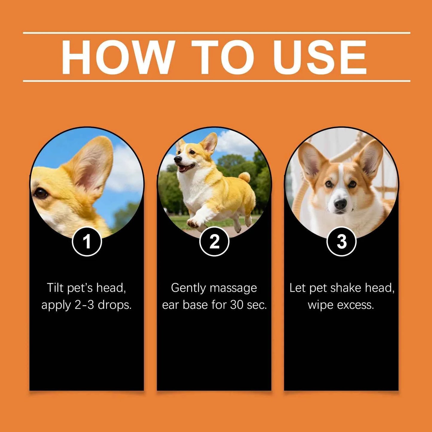EelJoy Dog Ear Cleaner - Gentle Formula to Eliminate Odors and Relieve Itching