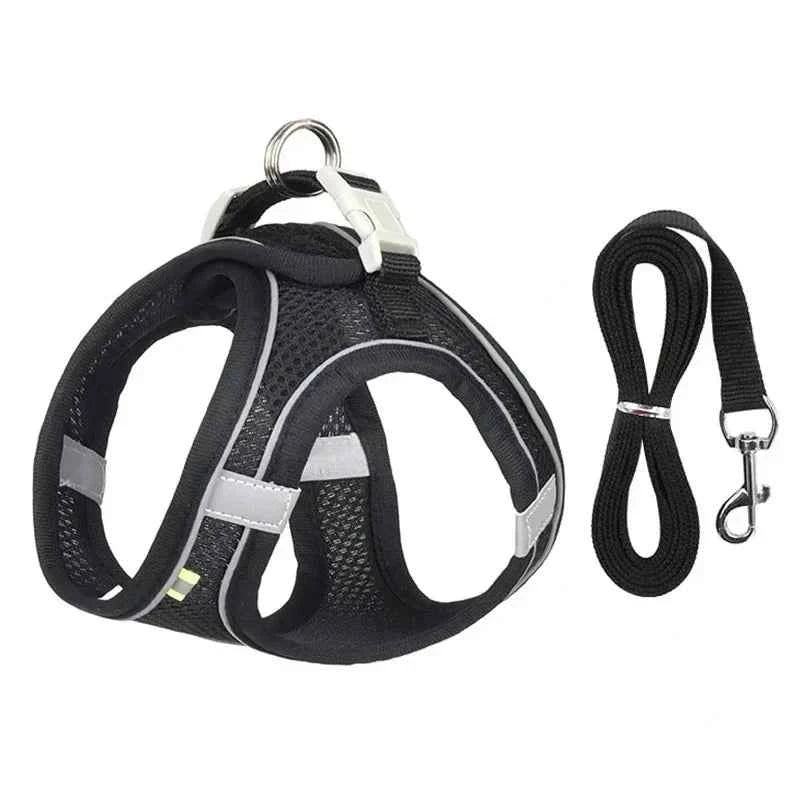 Small Dog Safety Harness - Comfortable & Reflective Pet Vest for Easy Walking