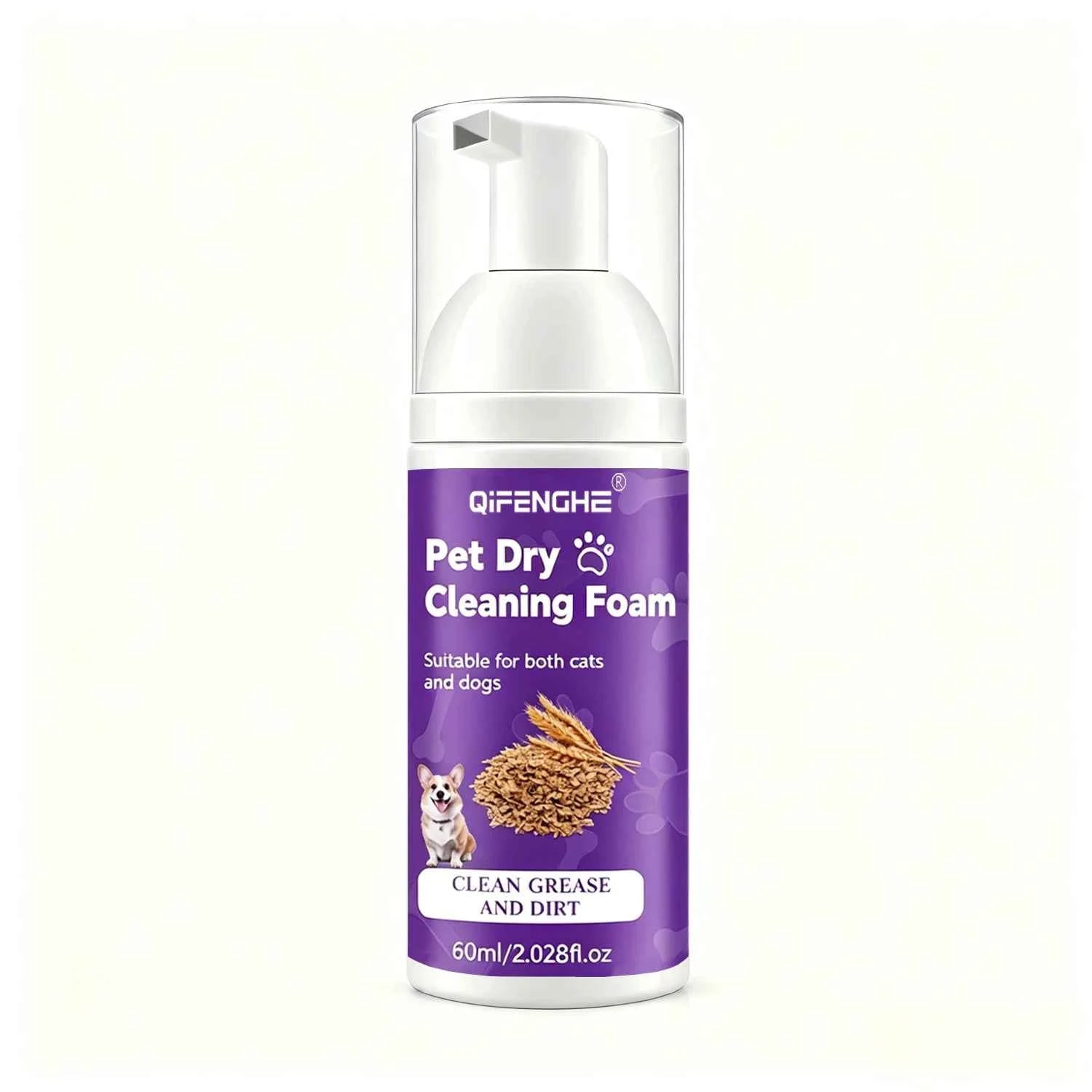 Waterless Pet Shampoo - Gentle Foam Cleanser for Dogs & Cats