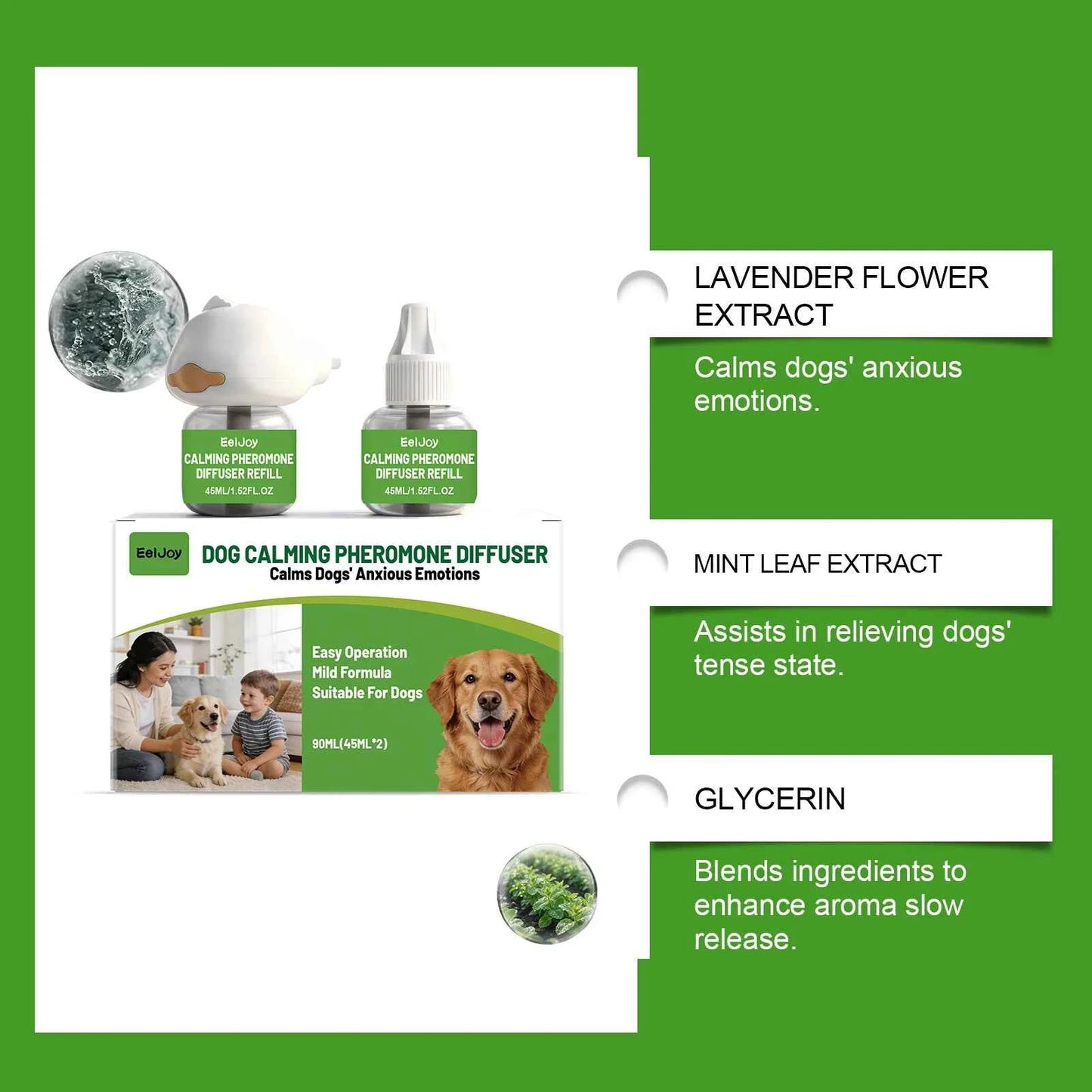 Pet Calming Diffuser for Dogs - Create a Serene Home Environment
