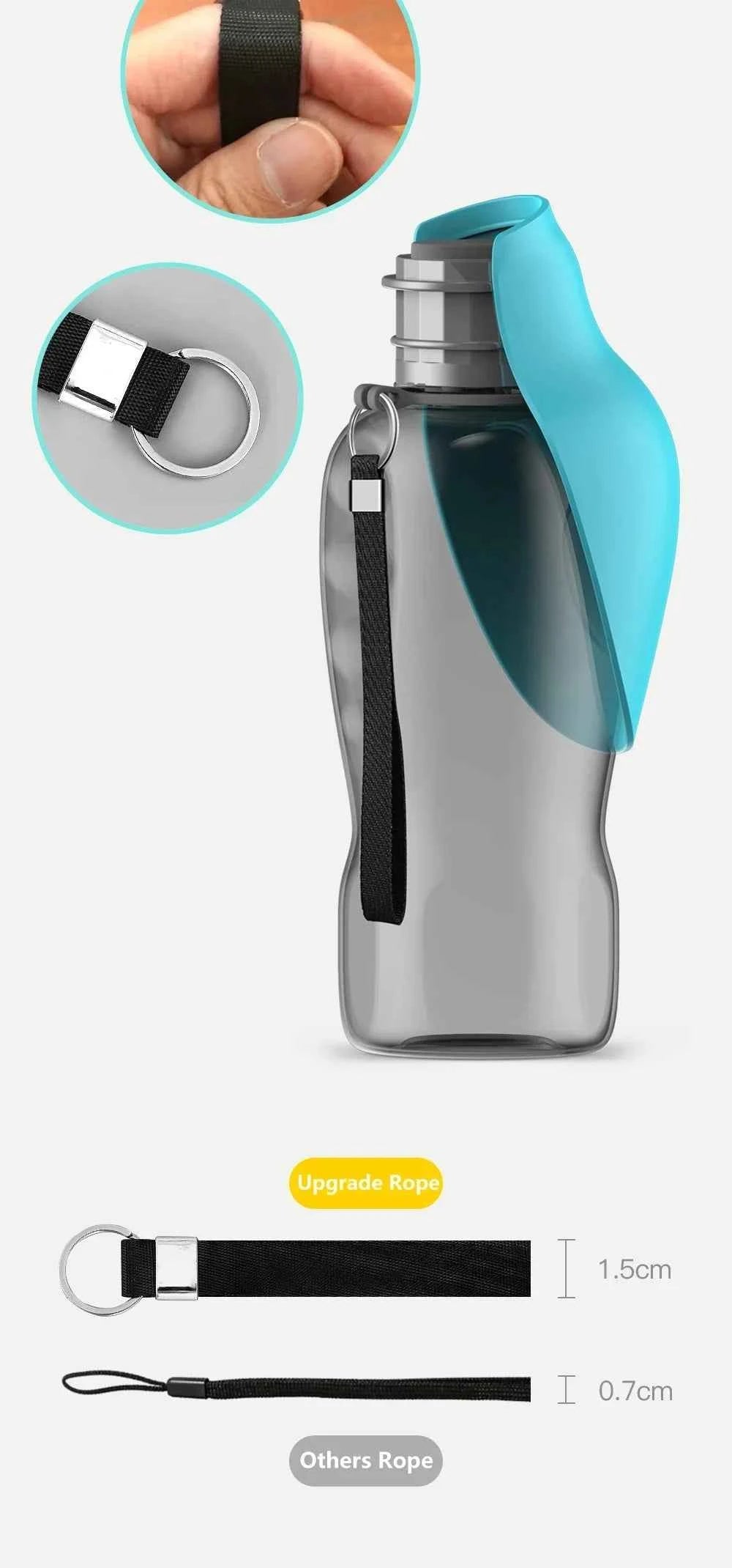 Stay Hydrated on the Go: Portable Dog Water Bottle 800ML for Active Dogs