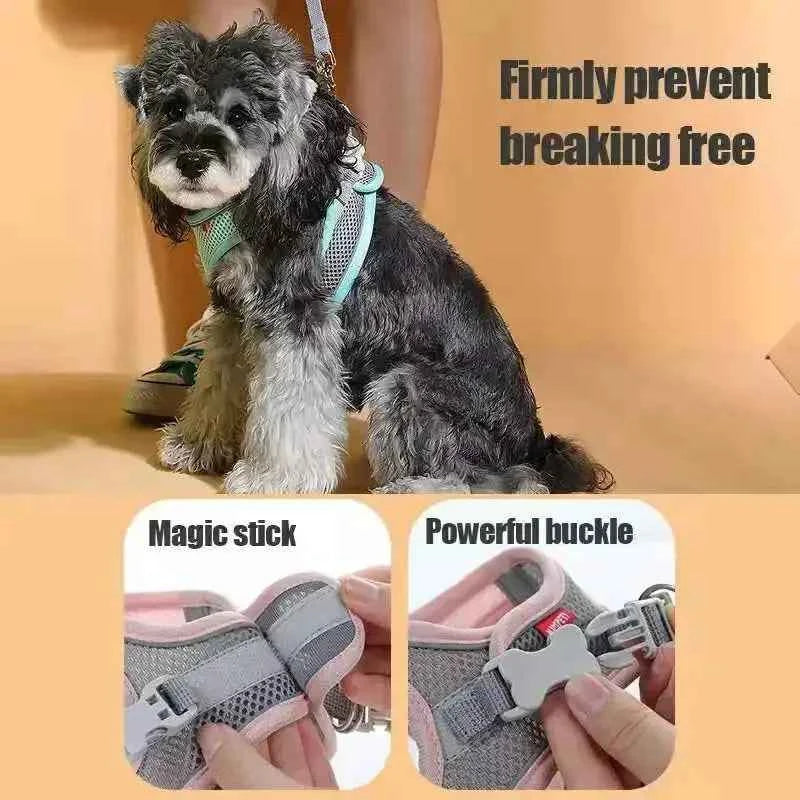 Small Dog Safety Harness - Comfortable & Reflective Pet Vest for Easy Walking