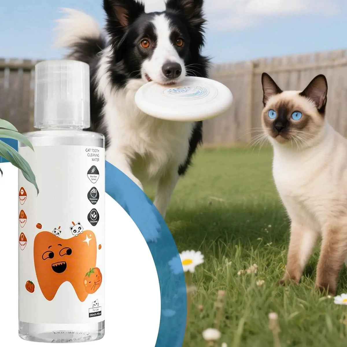 Dog Water Additive for Dental Health - 200ml Breath Freshener for Cats & Dogs