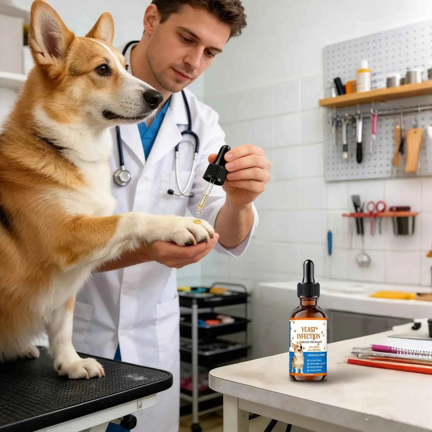 Dog Anti-Itch Natural Drops - Effective Itchy Skin Relief for Your Furry Friend