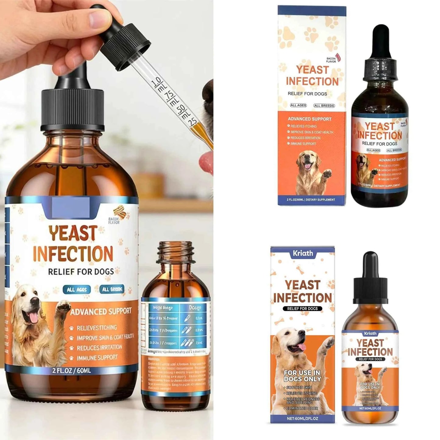 Dog Skin and Coat Care Drops - Nourish Your Pet's Coat and Skin Naturally