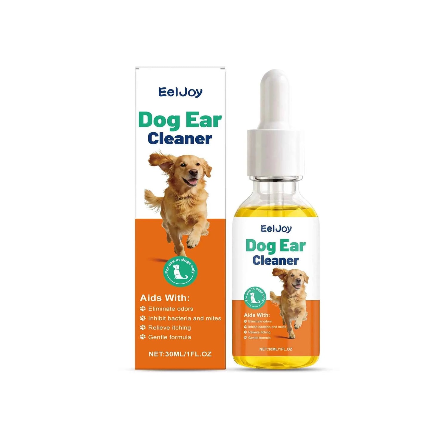EelJoy Dog Ear Cleaner - Gentle Formula to Eliminate Odors and Relieve Itching