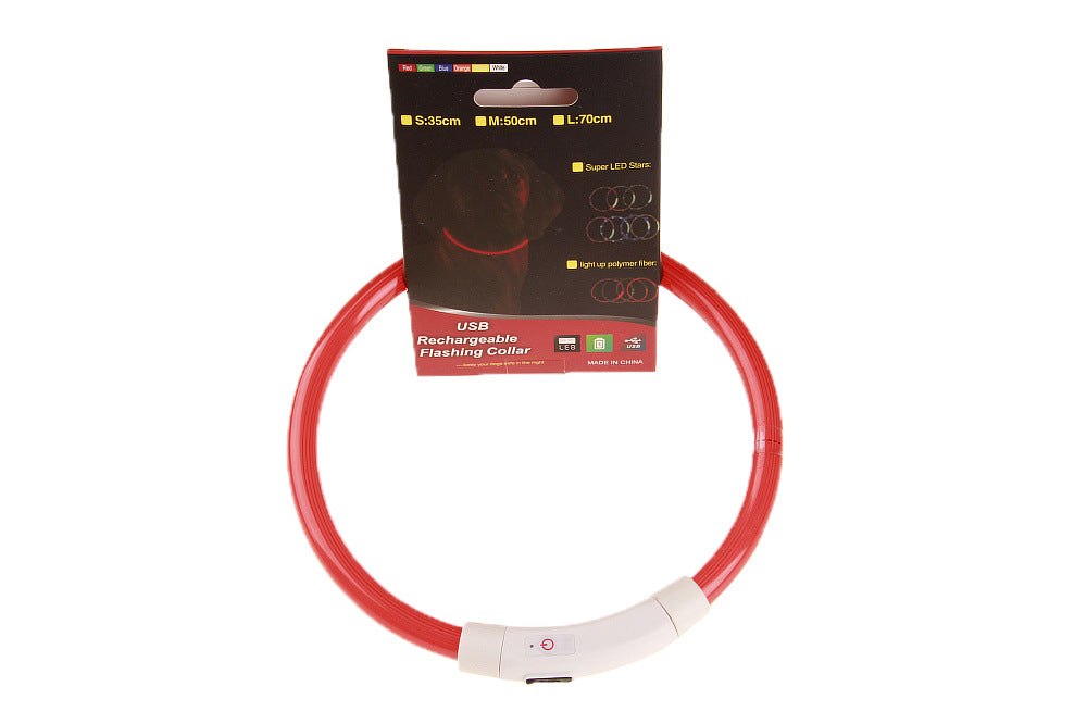LED illuminated pet collar
